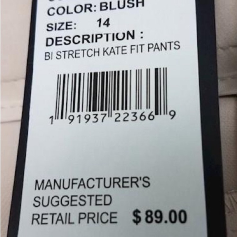 Women's ADRIANNA PAPELL Pink Pants 14 NWT - Picture 4 of 5